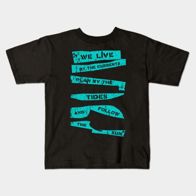 Tides Kids T-Shirt by trashgoods